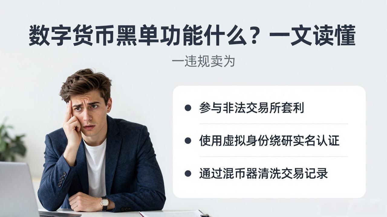 数字货币黑名单功能_数字货币有黑名单功能_交易平台黑名单触发条件