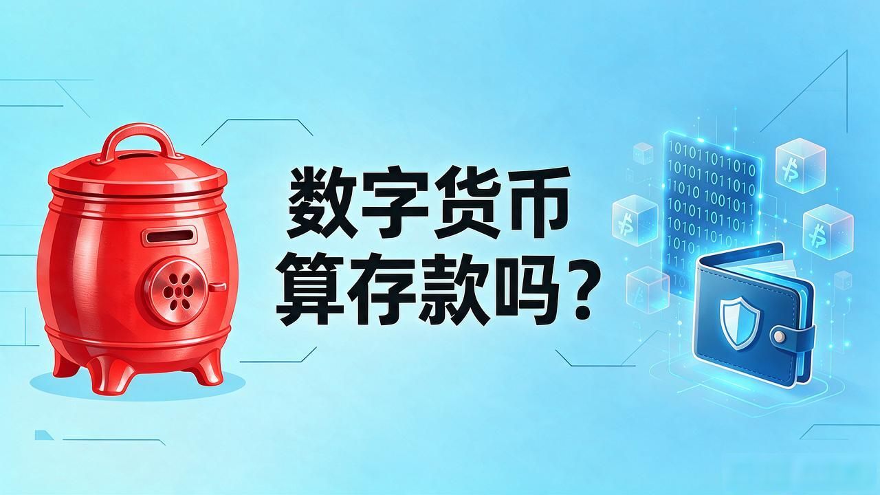 数字货币能算存款吗_数字人民币与银行存款区别_数字货币法定货币属性