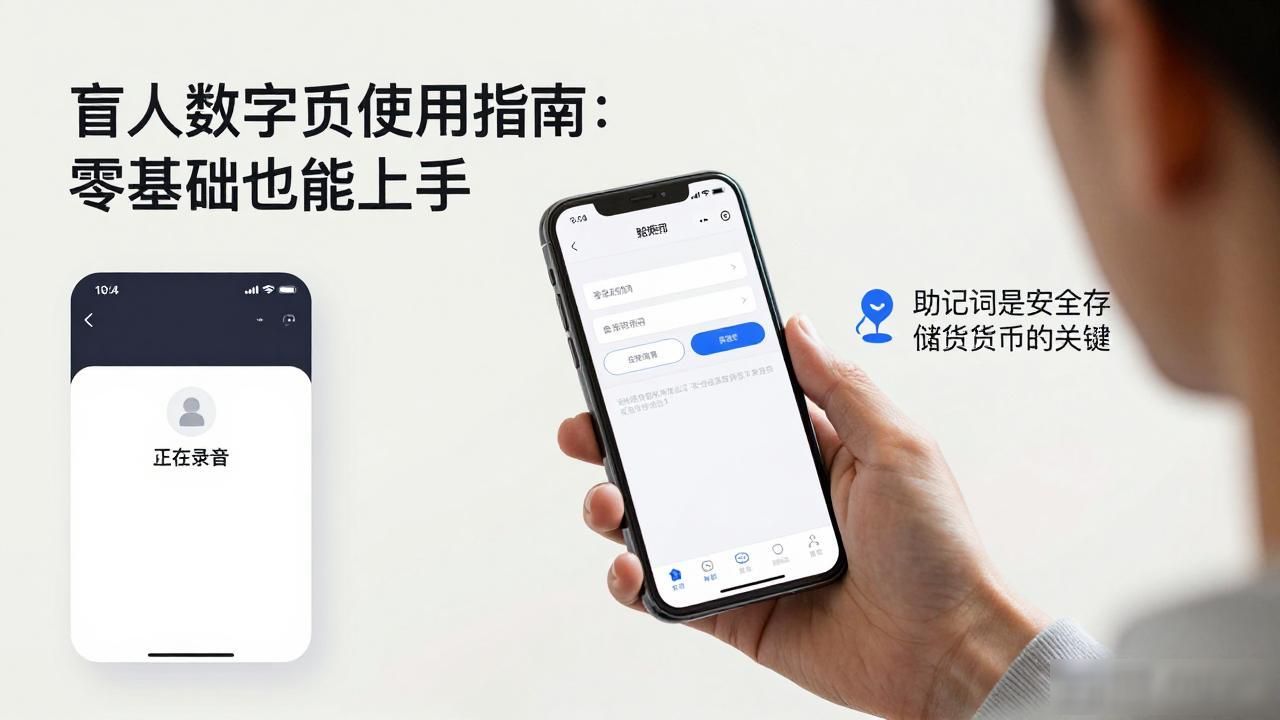 视障人士使用数字货币_盲人数字货币怎样使用_盲人数字钱包操作教程