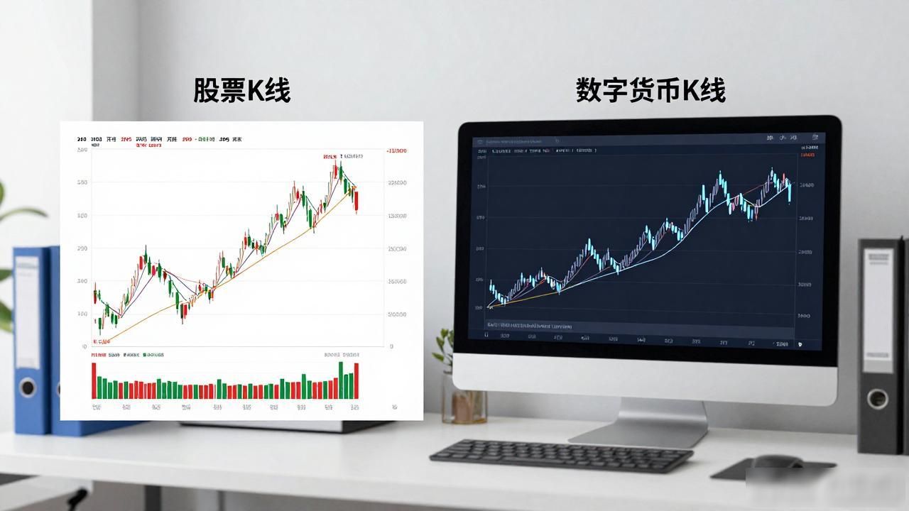 A股与币圈K线颜色区别_股票与数字货币K线差异_数字货币和股票的K线一样吗