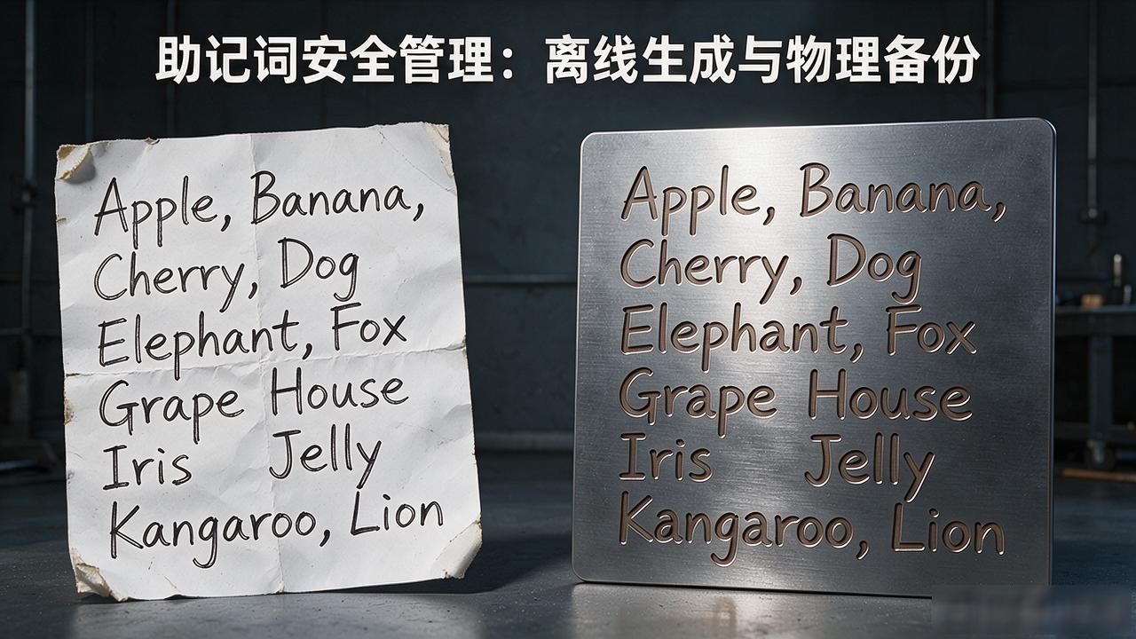 数字资产安全 私钥全程不触网 离线钱包助记词管理_数字货币与离线钱包